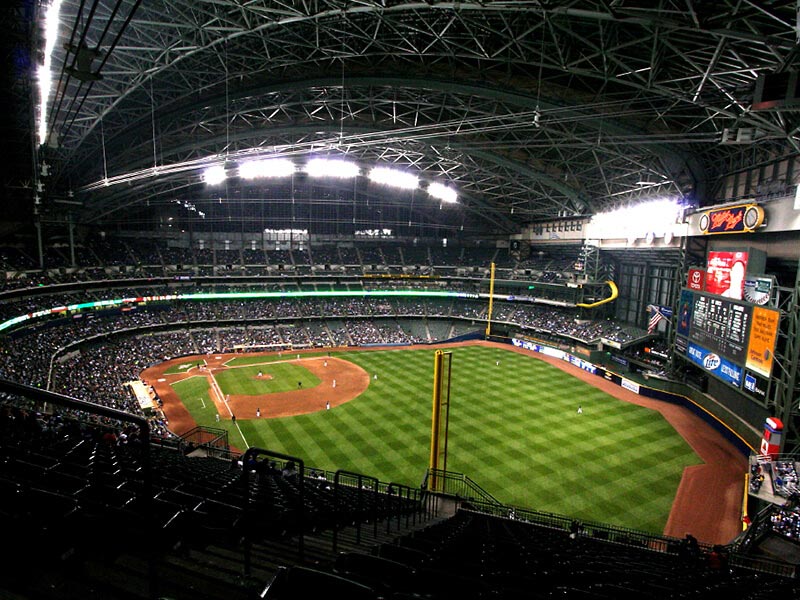 Miller Park home of the Milwaukee Brewers
